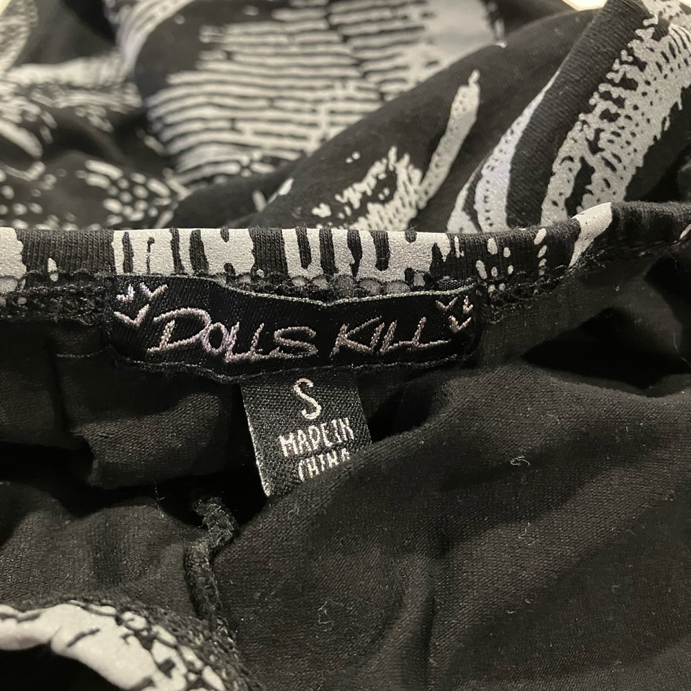 Dolls Kill Black and Gray Skeleton Outfit - Picture 3 of 3